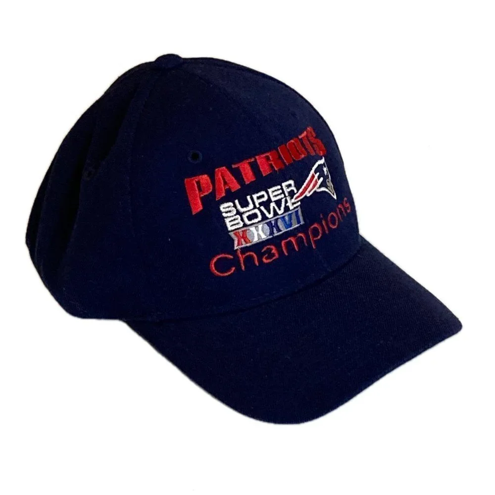 RARE New England Patriots Super Bowl XXXVI Champions Hat Cap Blue OSFA